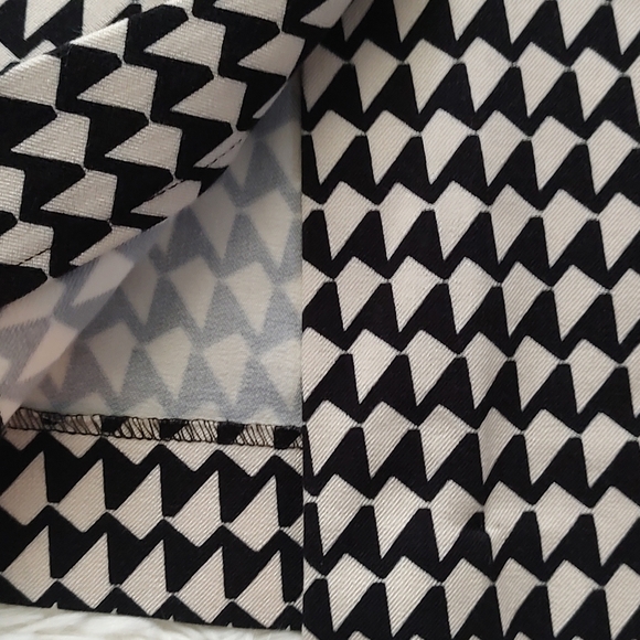 Skirt Women Banana Republic pencil 4P geometric Zipper black  beige with zipper - Picture 9 of 10